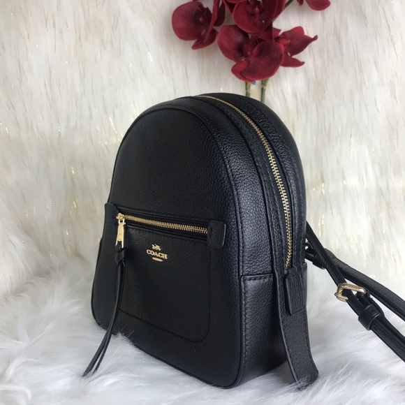 COACH PEBBLE LEATHER ANDI 2in1 Backpack - Picture 5 of 8